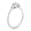 Thumbnail Image 3 of 0.50 CT. T.W. Certified Lab-Created Diamond Past Present Future® Engagement Ring in 14K White Gold (F/SI2)