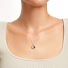 Unstoppable Love™ 0.15 CT. Black Diamond Solitaire Tilted Heart Pendant in Sterling Silver