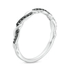 Thumbnail Image 2 of Circle of Gratitude® Collection 0.065 CT. T.W. Black Diamond Polished Twist Band in Sterling Silver