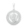 Thumbnail Image 0 of Men's 0.25 CT. T.W. Diamond Khanda Necklace Charm in 10K White Gold