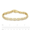 Thumbnail Image 3 of Men's 1.00 CT. T.W. Diamond Links Bracelet in 10K Gold - 8.5"