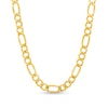 Thumbnail Image 0 of Men's 7.6mm Figaro Link Chain Necklace in Hollow 10K Gold - 24"