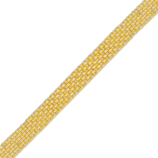 6.0mm Bismark Link Multistrand Bracelet in Solid 18K Gold - 7.25"