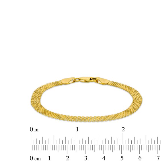 6.0mm Bismark Link Multistrand Bracelet in Solid 18K Gold - 7.25"