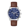 Thumbnail Image 0 of Men's Bulova Classic Sutton Brown Strap Chronograph Watch with Blue Dial (Model: 96B402)