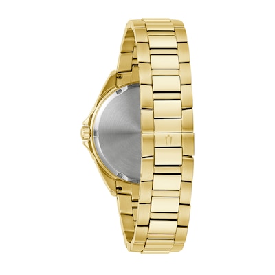 Bulova Phantom Rainbow Crystal Accent Gold-Tone Watch with Champagne Dial (Model: 97A179)