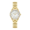 Thumbnail Image 0 of Ladies' Bulova Sutton 0.05 CT. T.W. Diamond Gold-Tone Watch with Mother-of-Pearl Dial (Model: 98R297)