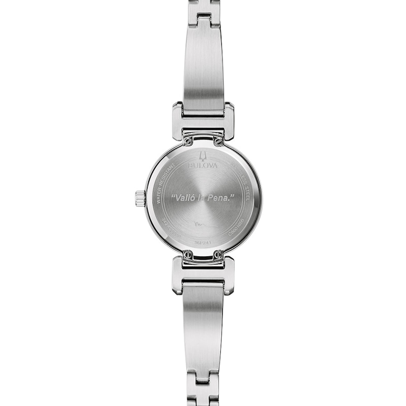 Ladies' Marc Anthony Modern Diamond Accent Silver-Tone Bangle Watch with White Dial (Model: 96P241)