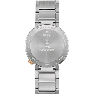 Men's Bulova Special Edition Latin GRAMMY® Two-Tone Watch with Textured Dial (Model: 98A309)