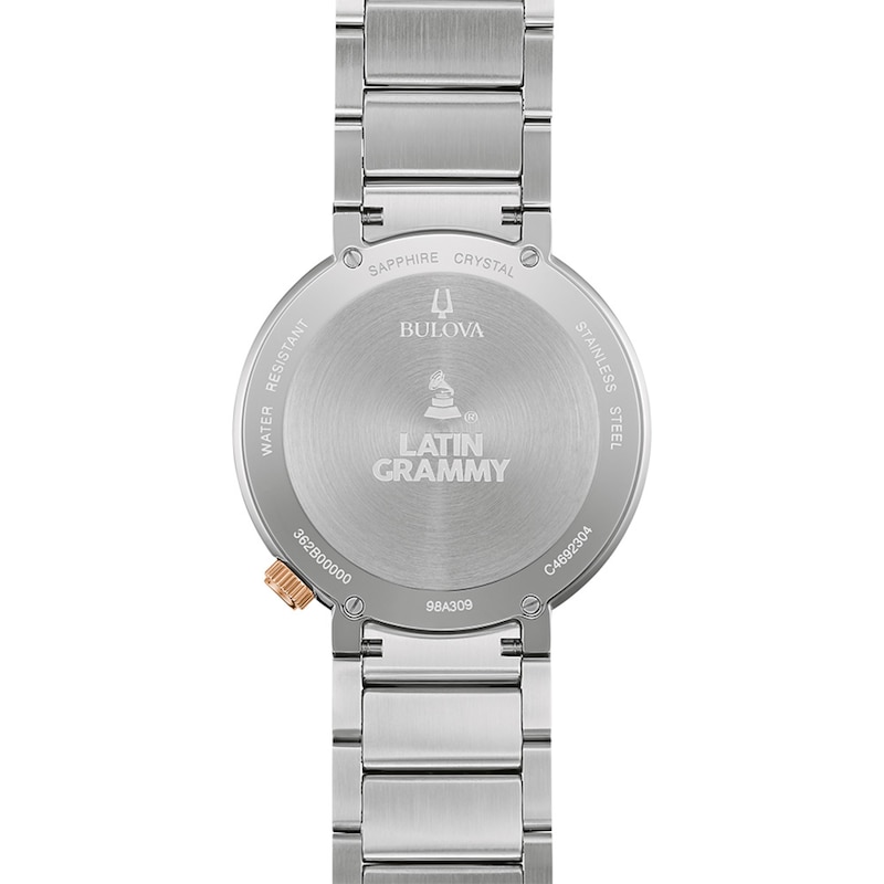 Men's Bulova Special Edition Latin GRAMMY® Two-Tone Watch with Textured Dial (Model: 98A309)|Peoples Jewellers