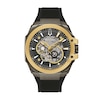 Thumbnail Image 0 of Men's Bulova Maquina Marc Anthony Gold-Tone IP Chronograph Silicone Strap Watch with Grey Skeleton Dial (Model: 98A310)