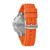 Thumbnail Image 1 of Men's Bulova Maquina Silver-Tone Chronograph Orange Strap Watch with Blue Dial (Model: 96B407)