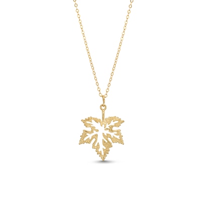 Maple Leaf Pendant in 10K Gold