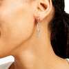 Thumbnail Image 2 of Stirrup Link Drop Earrings in Hollow 14K Gold