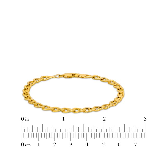 Men's 4.9mm Mariner Link Bracelet in Hollow 10K Gold - 8.5"