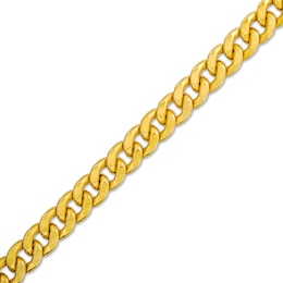 Men's 5.4mm Curb Link Bracelet in Hollow 10K Gold - 8.5&quot;