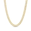 Thumbnail Image 0 of Men's 6.3mm Flat Curb Link Necklace in Hollow 10K Gold - 22"