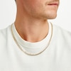 Thumbnail Image 1 of Men's 6.3mm Flat Curb Link Necklace in Hollow 10K Gold - 22"