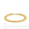 Men's 9.2mm Cuban Curb Link Bracelet in Semi-Solid 10K Gold - 8.5"