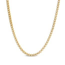 Men's 5.00 CT. T.W. Certified Lab-Created Diamond Tennis Necklace in 10K Gold (F/SI2) - 20&quot;