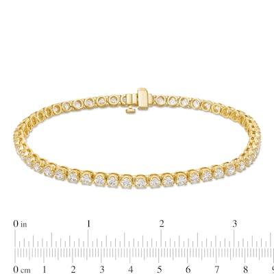 Men's 7.00 CT. T.W. Certified Lab-Created Diamond Tennis Bracelet in 10K Gold (F/SI2) - 8.5"