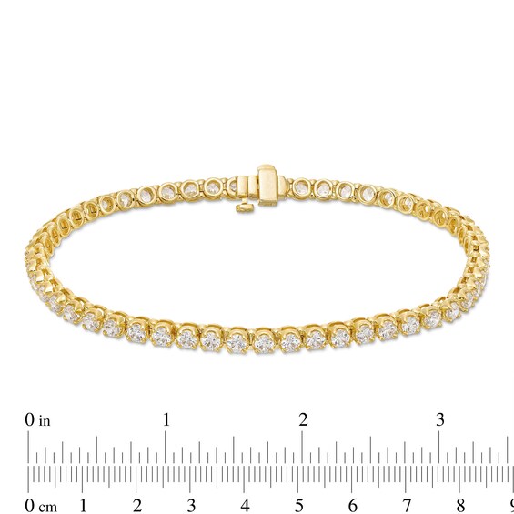 Men's 7.00 CT. T.W. Certified Lab-Created Diamond Tennis Bracelet in 10K Gold (F/SI2) - 8.5"