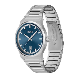 Men's Hugo Boss Candor Watch with Blue Dial (Model: 1514076)