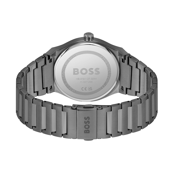 Men's Hugo Boss Candor Grey IP Watch with Grey Dial (Model: 1514078)