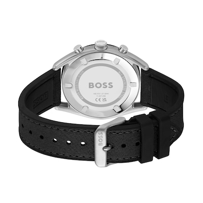 Men's Hugo Boss Top Chronograph Silicone Strap Watch with Dial (Model