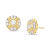 Thumbnail Image 1 of Men's 2.00 CT. T.W. Canadian Certified Diamond Crest Frame Stud Earrings in 14K Gold (I/I2)