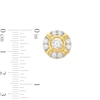 Thumbnail Image 3 of Men's 2.00 CT. T.W. Canadian Certified Diamond Crest Frame Stud Earrings in 14K Gold (I/I2)