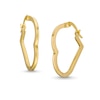 Thumbnail Image 0 of Heart-Shaped Hoop Earrings in Hollow 10K Gold