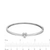 Thumbnail Image 2 of Unstoppable Love™ Diamond Accent Heart Frame Bangle in Sterling Silver