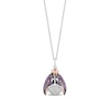 Disney Treasures Winnie the Pooh 0.08 CT. T.W. Diamond and Amethyst Eyeore Pendant in Sterling Silver and 10K Rose Gold