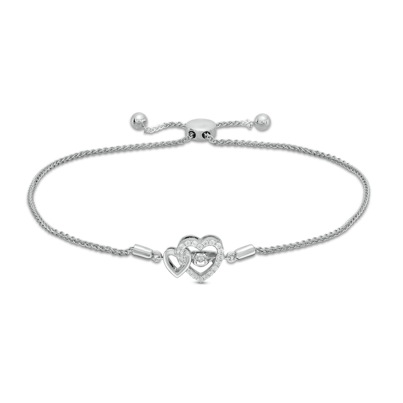 Interlocking Heart Bracelet Sterling Silver Bracelet With