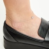 Thumbnail Image 1 of Unstoppable Love™ Diamond Accent Frame Anklet in Sterling Silver - 9.0"