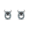 Disney Treasures Monsters, Inc. Blue Topaz and Diamond Accent Sully Stud Earrings in Sterling Silver