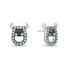 Disney Treasures Monsters, Inc. Blue Topaz and Diamond Accent Sully Stud Earrings in Sterling Silver