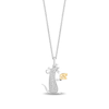 Thumbnail Image 0 of Disney Treasures Ratatouille 0.11 CT. T.W. Diamond Remy Pendant in Sterling Silver and 10K Gold