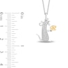 Disney Treasures Ratatouille 0.11 CT. T.W. Diamond Remy Pendant in Sterling Silver and 10K Gold