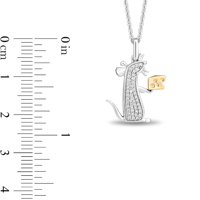 Disney Treasures Ratatouille 0.11 CT. T.W. Diamond Remy Pendant in Sterling Silver and 10K Gold|Peoples Jewellers
