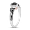 Disney Treasures The Nightmare Before Christmas 0.145 CT. T.W. Diamond Hill Ring in Sterling Silver and 10K Rose Gold