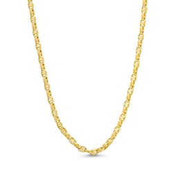 Men's 3.6mm Anchor Link Chain Necklace in Solid 10K Gold - 20&quot;