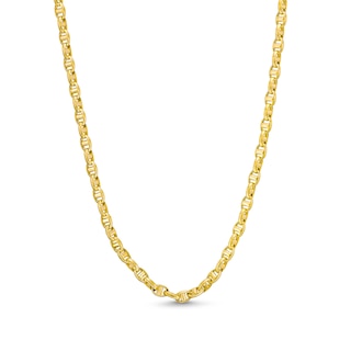 Men's 3.6mm Anchor Link Chain Necklace in Solid 10K Gold - 20"