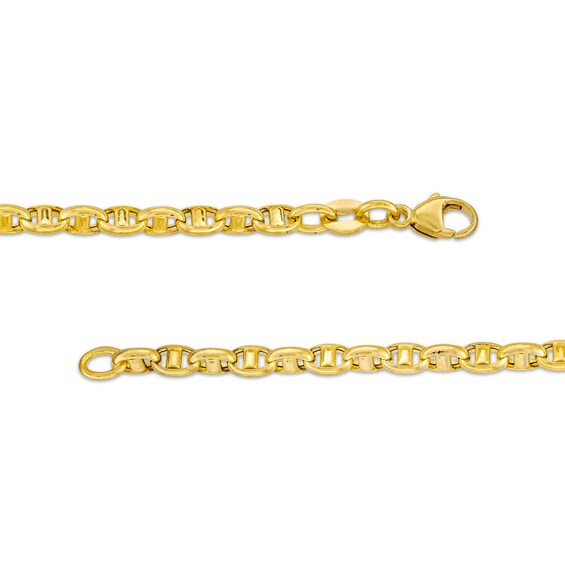 Men's 3.6mm Anchor Link Chain Necklace in Solid 10K Gold - 20"