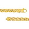 Men's 7.4mm Fancy Link Chain Bracelet in Solid 10K Gold - 8.5"