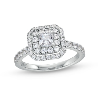 Fred Meyers 1.25 ct. Princess Cut Diamond Ring 14K Platinum