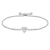 Thumbnail Image 0 of Unstoppable Love™ Diamond Accent Triangle Frame Bolo Bracelet in Sterling Silver - 9.5"