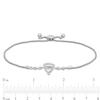 Thumbnail Image 2 of Unstoppable Love™ Diamond Accent Triangle Frame Bolo Bracelet in Sterling Silver - 9.5"