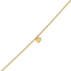 Thumbnail Image 0 of 2.0mm Bead Chain with Heart Dangle Bracelet in 10K Gold - 7.5"